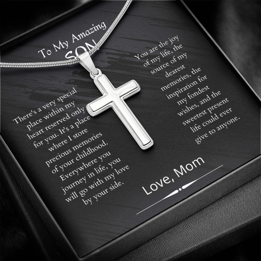 Son - Joy Of My Life - Cross Necklace Gift