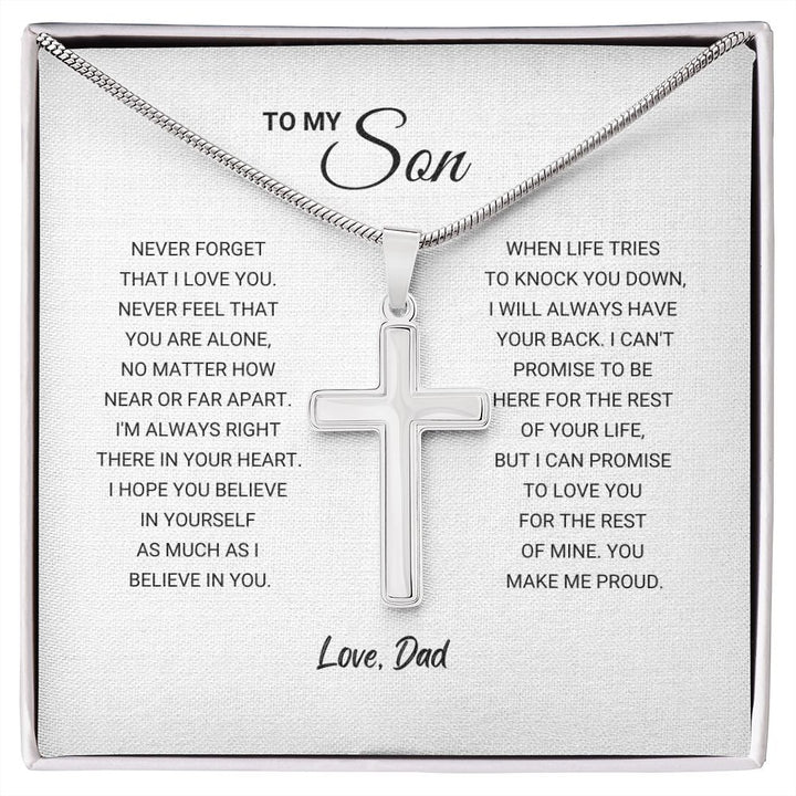Son - Make Me Proud - Artisan Cross Necklace