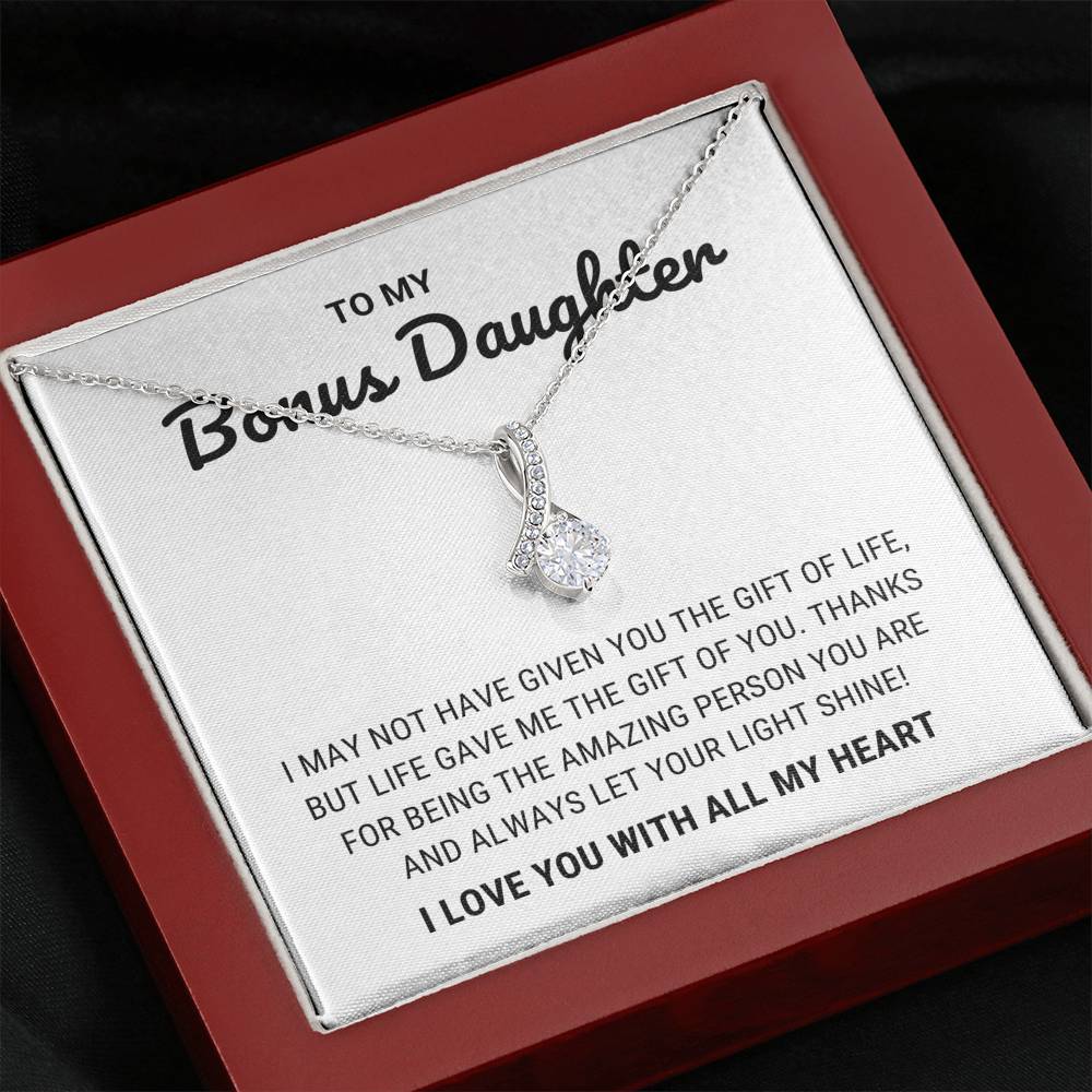 (ALMOST SOLD OUT) To My Bonus Daughter - Let Your Light Shine - Necklace