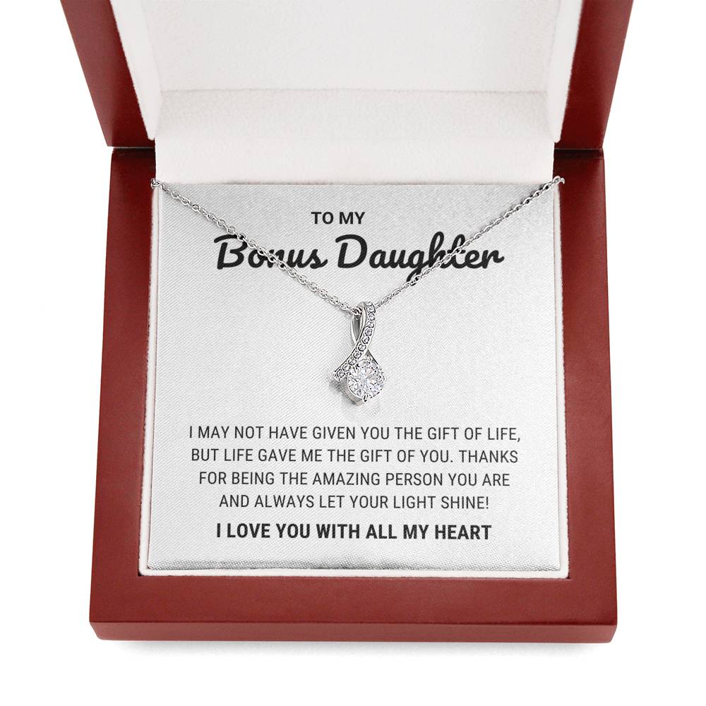(ALMOST SOLD OUT) To My Bonus Daughter - Let Your Light Shine - Necklace